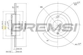 BREMSI CD6229S - B. DISC CITROEN