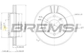 BREMSI CD6234V - B. DISC NISSAN