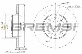 BREMSI CD6240S - B. DISC ALFA ROMEO