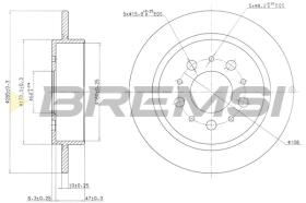 BREMSI CD6241S - B. DISC VOLVO
