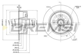 BREMSI CD6242S - B. DISC OPEL, VAUXHALL