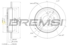 BREMSI CD6245S - B. DISC PEUGEOT