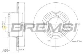 BREMSI CD6246S - B. DISC LAND ROVER