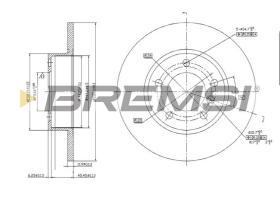 BREMSI CD6248S - B. DISC BMW, NISSAN