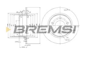 BREMSI CD6249S - B. DISC BMW, HYUNDAI