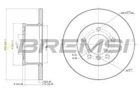 BREMSI CD6250S - B. DISC MERCEDES-BENZ, PUCH