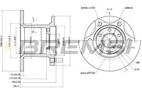 BREMSI CD6254S - B. DISC IVECO