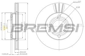 BREMSI CD6256V - B. DISC AUDI