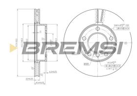 BREMSI CD6258V - B. DISC BMW, ALPINA