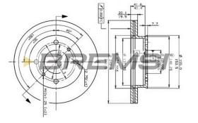 BREMSI CD6259V - B. DISC NISSAN