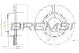 BREMSI CD6262V - B. DISC LAND ROVER