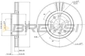 BREMSI CD6264V - B. DISC PEUGEOT, CITROEN