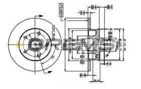 BREMSI CD6266S - B. DISC VW, SEAT