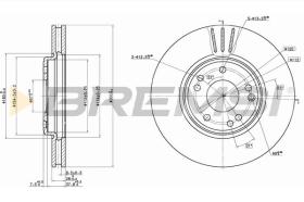 BREMSI CD6268V - B. DISC MERCEDES-BENZ