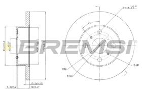 BREMSI CD6279S - B. DISC TOYOTA