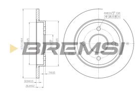 BREMSI CD6281S - B. DISC FORD, PANTHER, TVR