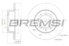 BREMSI CD6283S - B. DISC LAND ROVER