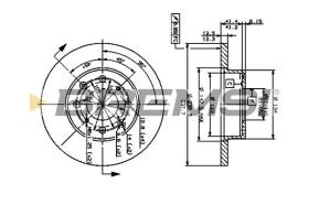 BREMSI CD6285S - B. DISC ROVER
