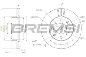 BREMSI CD6289V - B. DISC HONDA