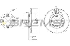 BREMSI CD6290V - B. DISC NISSAN, YULON
