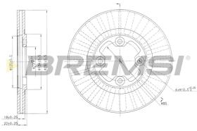 BREMSI CD6291V - B. DISC NISSAN