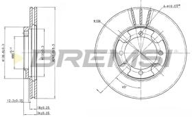 BREMSI CD6293V - B. DISC PROTON, MITSUBISHI