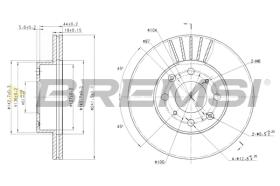 BREMSI CD6294V - B. DISC HONDA
