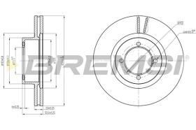 BREMSI CD6305V - B. DISC OPEL, VAUXHALL
