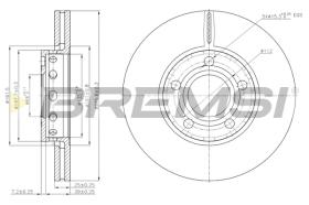 BREMSI CD6311V - B. DISC AUDI