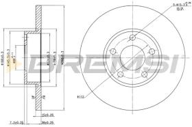 BREMSI CD6324S - B. DISC AUDI