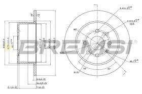 BREMSI CD6329S - B. DISC OPEL, VAUXHALL
