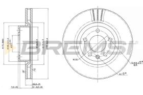 BREMSI CD6330V - B. DISC OPEL, VAUXHALL
