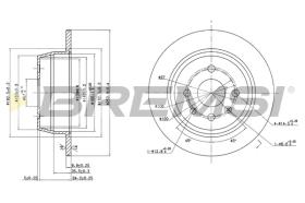 BREMSI CD6331S - B. DISC OPEL, VAUXHALL