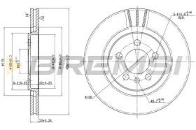 BREMSI CD6332V - B. DISC VW, SEAT