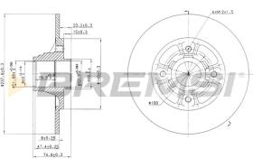 BREMSI CD6333S - B. DISC RENAULT