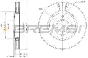 BREMSI CD6337V - B. DISC FORD
