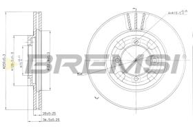 BREMSI CD6342V - B. DISC MAZDA