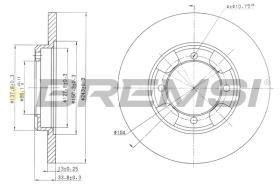 BREMSI CD6343S - B. DISC PROTON, MITSUBISHI
