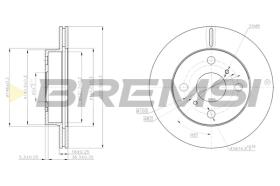 BREMSI CD6350V - B. DISC TOYOTA