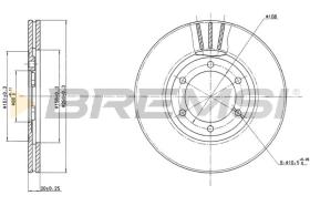 BREMSI CD6357V - B. DISC KIA, MAZDA