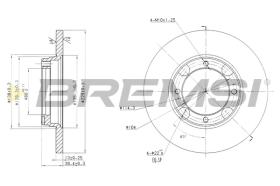 BREMSI CD6358S - B. DISC HYUNDAI, MITSUBISHI
