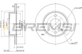 BREMSI CD6359S - B. DISC SKODA