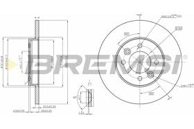 BREMSI CD6361S - B. DISC RENAULT, KIA