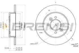 BREMSI CD6362S - B. DISC RENAULT