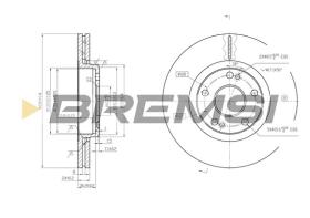 BREMSI CD6369V - B. DISC RENAULT