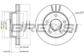 BREMSI CD6370V - B. DISC FORD
