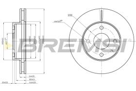 BREMSI CD6371V - B. DISC FORD, PANTHER, TVR