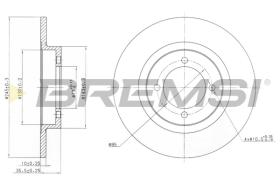 BREMSI CD6378S - B. DISC NISSAN