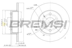 BREMSI CD6386S - B. DISC GEELY, DAIHATSU