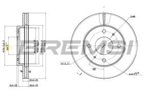 BREMSI CD6390V - B. DISC HYUNDAI